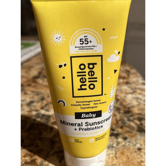 Hello Bello SPF 55 Mineral Sunscreen Lotion + Prebiotics 3 Oz EXP 2/2024 - Picture 2 of 5